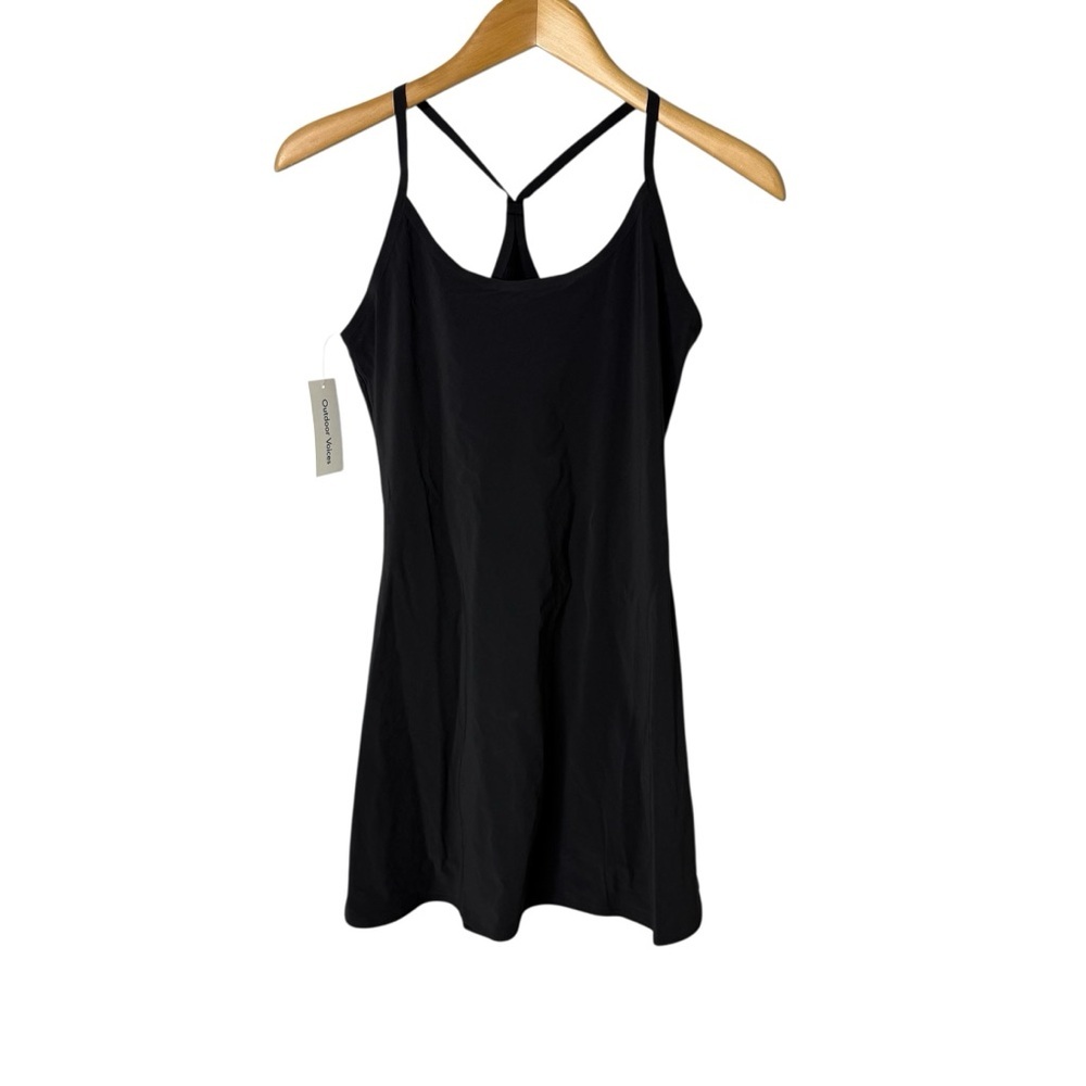 Outdoor Voices The Exercise Dress Black Size Small Racerback Built In Shorts - Picture 4 of 10